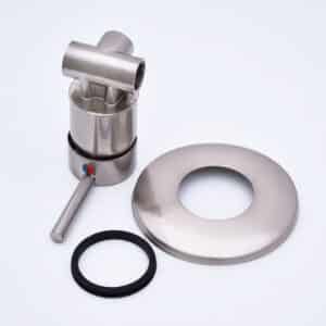 Monomando regadera acero inoxidable satin Reggio 04040 - Imagen 3