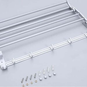 Repisa toallero hotelero rack parrilla aluminio pleglable AC-010 - Imagen 7
