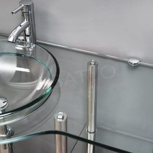 MUEBLE PARA BAÑO VIDRIO 100 CMS LISTO PARA INSTALAR MV-015 - Imagen 3