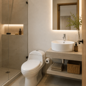 Paquete Sanitario WC-002 y lavabo OC-018 Rondó Llave gratis - Imagen 1