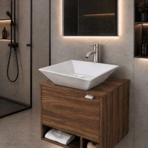 MUEBLE PARA BAÑO MODERNO DCTA MAYA SATIN - Imagen 3