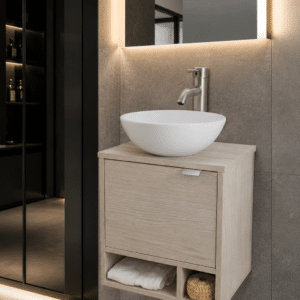 MUEBLE PARA BAÑO MODERNO DCNB KLEIN SATIN - Imagen 3