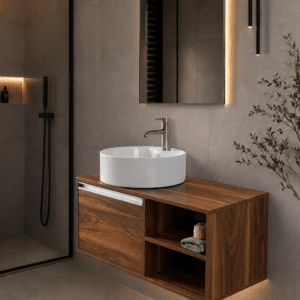 MUEBLE PARA BAÑO MODERNO DDTC RONDO SATIN - Imagen 2