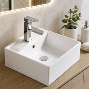 Econokit Arial C Paquete Lavabo con llave cuadrada y desagües