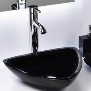 Econokit Drei Paquete Lavabo ovalin negro llave contra y céspol - Imagen 2