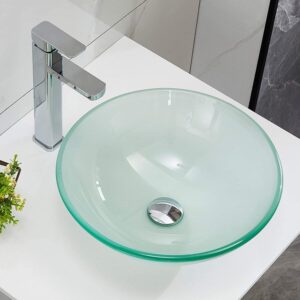 Econokit Drop Satín C Paquete lavabo ovalín vidrio cristal con llave cuadrada y desagües (copia)