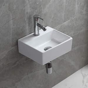 Econokit Luft paquete lavabo empotrable a muro llave y desagües