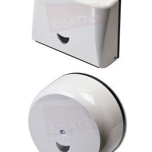 PAQUETE DE DESPACHADOR PAPEL HIGIÉNICO PARA ROLLO Y TOALLA INTERDOBLADA ECONOKIT OFFICE