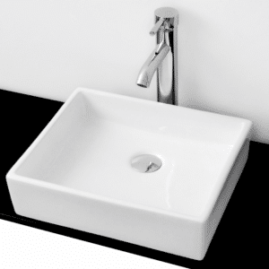 Econokit Platz Satin paquete lavabo con llave acero inoxidable contra y céspol - Imagen 2