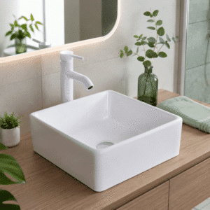 Econokit Quadra B Paquete Lavabo llave blanca