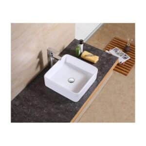 Econokit Quadra C paquete lavabo llave cuadrada y desagües - Imagen 1