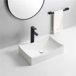 Econokit Vela NC Paquete Lavabo llave negra cuadrada + desagües - Imagen 2
