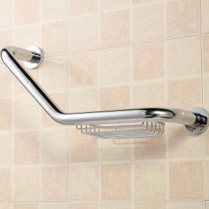 Barra de seguridad con jabonera cromo 34005 - Imagen 3
