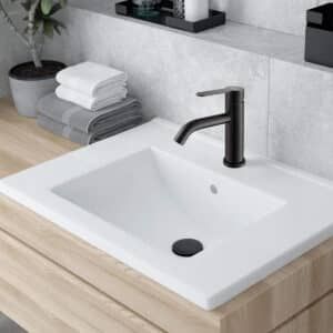 LLAVE MONOMANDO PARA BAÑO BAJO NEGRO PALETA GB-056 - Imagen 3