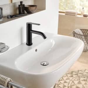 LLAVE MONOMANDO PARA BAÑO BAJO NEGRO PALETA GB-056 - Imagen 1