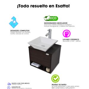 MUEBLE PARA BAÑO MODERNO DCTA MAYA PLUS - Imagen 8