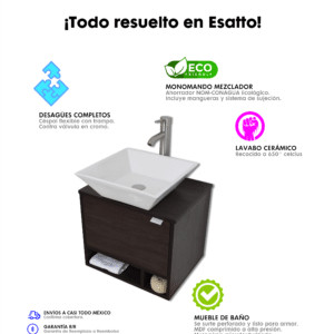 MUEBLE PARA BAÑO MODERNO DCTA MAYA - Imagen 8
