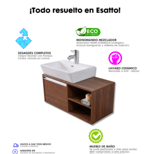 MUEBLE PARA BAÑO MODERNO DDTC GLAM - Imagen 8