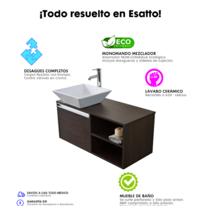 MUEBLE PARA BAÑO MODERNO DDTC MAYA - Imagen 9