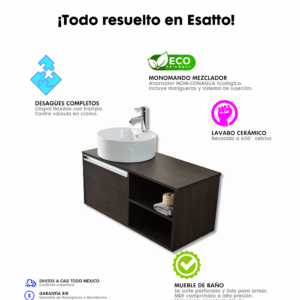 MUEBLE PARA BAÑO MODERNO DDTC RONDO - Imagen 9