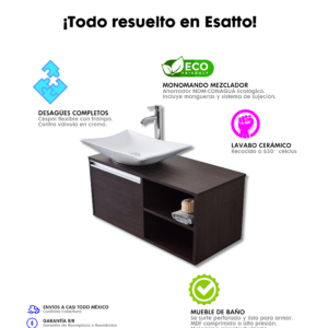 MUEBLE PARA BAÑO MODERNO DDTC STELLA - Imagen 8