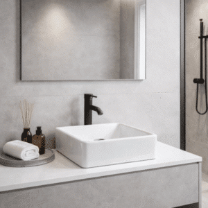 Econokit Quadra N Paquete Lavabo llave negra