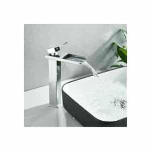 LLAVE MONOMANDO PARA BAÑO ALTO CROMO CASCADA MAA063C - Imagen 2