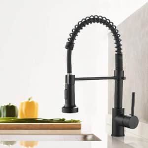MBF022N LLAVE MONOMANDO SEMIPROFESIONAL NEGRO DE COCINA REGADERA EXTRAIBLE