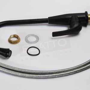 MZF034N LLAVE MONOMANDO GRIFO DE COCINA O BAÑO NEGRO NEGRA - Imagen 2