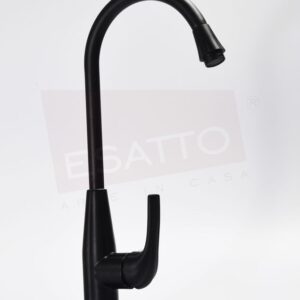 MZF034N LLAVE MONOMANDO GRIFO DE COCINA O BAÑO NEGRO NEGRA - Imagen 1