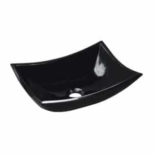 LAVABO OVALÍN NEGRO RESINA RECTANGULAR SOBREPONER ON-002