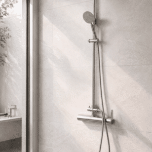 REGADERA EXTERIOR COLUMNA DUCHA TELÉFONO MANO CUADRADO CROMO RECC