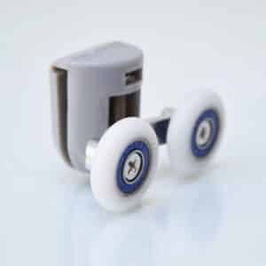 Set de carretillas rodamientos gomas topes tornillos para cancel 2 puertas HE-001 - Imagen 7