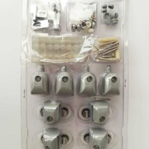 Set de carretillas rodamientos gomas topes tornillos para cancel 2 puertas HE-001 - Imagen 4