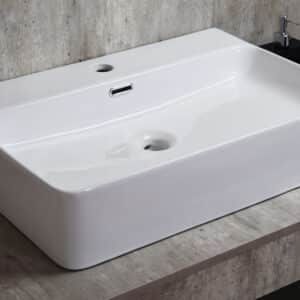 LAVABO CERÁMICO SOBREPONER OC-084 - Imagen 3