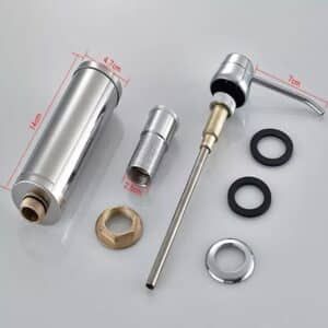 Despachador dispensador jabón para cocina tarja fregadero acero inox DI-016 - Imagen 6