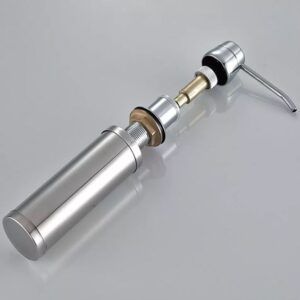 Despachador dispensador jabón para cocina tarja fregadero acero inox DI-016 - Imagen 5