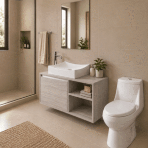Paquete Mueble DDUC y Sanitario WC-001 Espejo gratis