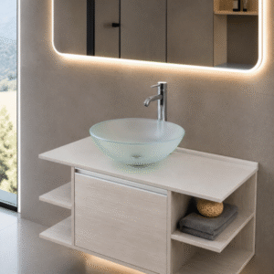 MUEBLE PARA BAÑO MODERNO DETC DROP SATIN - Imagen 3