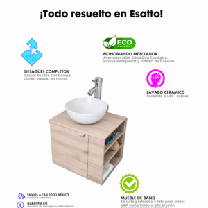 MUEBLE PARA BAÑO MODERNO DTUA GLOBIE - Imagen 8