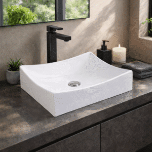 Econokit Vela NC Paquete Lavabo llave negra cuadrada + desagües - Imagen 1
