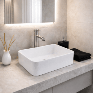 Econokit Borde Mini Satín Paquete Lavabo grifo contra y céspol - Imagen 3