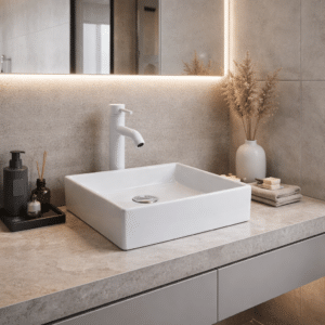 Econokit Platz B Paquete Lavabo llave blanca - Imagen 1