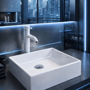Econokit Platz B Paquete Lavabo llave blanca - Imagen 2