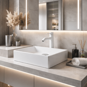 Econokit Platz B Paquete Lavabo llave blanca - Imagen 3