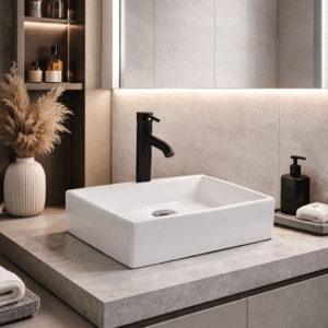 Econokit Platz N Paquete Lavabo llave negra - Imagen 1