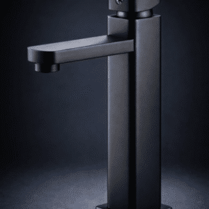 LLAVE MONOMANDO PARA BAÑO ALTO CUADRADO NEGRO MZA039N - Imagen 4