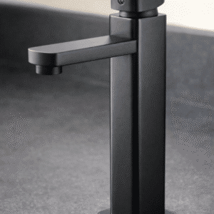 LLAVE MONOMANDO PARA BAÑO ALTO CUADRADO NEGRO MZA039N - Imagen 3
