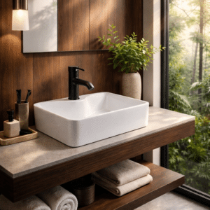 Econokit Fidem Mini N paquete lavabo llave monomando negra contra cespol