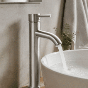 GRIFO PARA BAÑO SATINADO ALTO GB-005